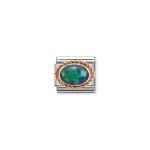 Composable Classic Link With Green Opal