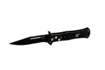 Pocket Knives 890 21CM Full Black Tiger With Belt Clip