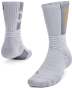 Unisex Ua Playmaker Project Rock Crew Socks - Mod Gray / LG