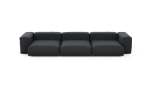 Three Module Sofa - Linen - Anthracite - 377CM X 136CM