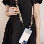 Innovative Phone Strap With Adjustable Buckle Hanging Around The Neck With A Wide Strap Creative And Stylish Leopard Pattern Des