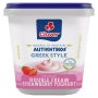 Clover Greek Style Double Cream Strawberry Yoghurt 750G