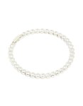 Silver Cubic Zirconia Circle Bezel Tennis Bracelet