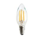 Synerji LED Candle Glass Filament Cool White E14 Es 4.5W