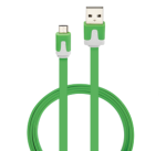 Flat Micro USB Cable Green
