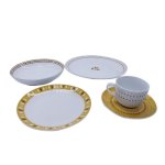 20 Piece Zulu Eames Yellow Dot Dinner Set SGN1904