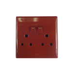 PS677R-P Double Dedicated 4 X 4 Switched Socket - Range