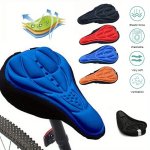 Ultra Soft Silicone 3D Gel Pad Cushion For Bicycle Saddle - Mtb Mountain Bike Extra Comfort Thickened Seat Cover Breathable Wash