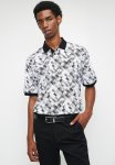 Polo Kiev Micro Geo Printed Dm Ss Golfer - Off White & Black