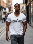 Commando Tee - Militaire Series - White - Small Centre