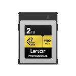 Lexar Cfexpress Type B 2TB 1900MB S Memory Card Gold Series
