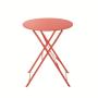 Outdoor Dining Table Flora Origami Cocktail Red Round