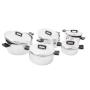 10 Pce Aluminium Solid Lid Pot Set SET-J7