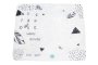 Baby Milestone Blankets - Feathers Black&white
