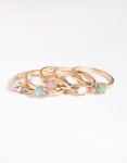 Colourful Ring Stack 5-PACK - M l