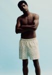 Patterned Swim Shorts - Beige Patterned