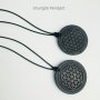 Shungite Flower Of Life Pendant Necklace 1/2/3/4 Pcs Handcrafted Raw Gemstone Carving With Neutral Leather Cord Energy Chakra Healing Jewelry For Indoor Use Ideal