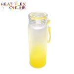 Sublimation Yellow Frosted Glass Bottle – 500ML