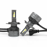 Q120 Pro H4 3PIN 200W 20000LM LED Headlight Bulbs 6000K White Pair Zm Tf