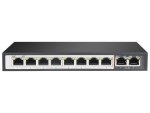 8 Port Fast Ethernet Switch With 8 Ai Poe Ports And 2 Ge Uplink