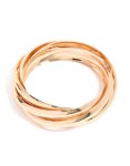 Goldair Gold Twisted Layered Bangle