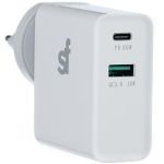 48W Dual USB Pd And Qc Wall Charger - White