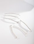 Silver MINI Crystal Pin 6-PACK