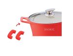 Universal Silicone Handle Protectors Cookware Set - Red