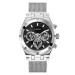 Guess Mens Silver Tone Multi-function Watch GW0582G1