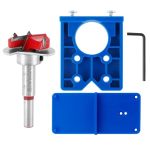 35MM Concealed Hinge Jig Kit Bestgle Woodworking Tool Drill Bits Hinge Drilling Hole Router Jig For Cabinet Cupboard Door Instal