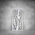 Laser Cut Screen - Design 043 - 1040 X 535 X 20 Matt White Indoor