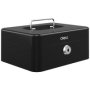 Metal Safe Cash Box Black 200LX160WX90H Mm Set