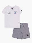 Boys Look For The Star 2 Piece Set In White & Grey - White & Grey 13 To 14
