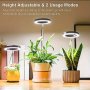 1 Pack Grow Light Full Spectrum LED Plant Light For Indoor Plants Height Adjustable Growing Lamp With Auto On/off Timer 4/8H 4 Dimmable Brightness