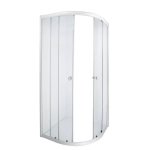 Shower Door Aquila White Epoxy Qtr Rnd 900X900X1850