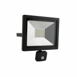 Eurolux 30W LED Floodlight With Motion Sensor – Black 208 X 185 X 50MM