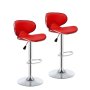 Nu Dekor - Stella Bar Stool - Set Of 2 - Red