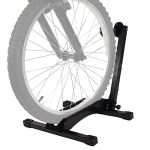 Lumintrail Indoor Compact Bike Stand For Garage On Floor - Bike Rack Perfect For Cruiser Road And Kids Bike - Bicycle Stand Fits