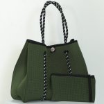 Neoprene Tote Bag Medium - Army Green