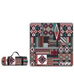 Water Resistant Picnic Blanket 200X200CM Foldable Beach Mat - Tribal Mosaic