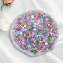 200-2000PCS 3-12MM Various Styles Mixed Colors Filler Glittering Star Heart Shell Leaves Loose Sequins Slime Filler