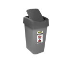 Addis 25L Swing lift Bin Dark Grey