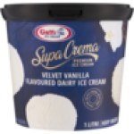 Ice Cream Supa Crema Velvet Vanilla Premium Dairy Ice Cream 1L