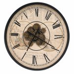 Ca Black Coffee Table With Built-in Clock E186