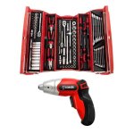 Tork Craft - 172 Piece Mechanic Tool Box & Cordless Screwdriver 10 Pce Set
