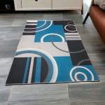Smte 200CM X 150CM Modern 3D Geometric Design Carpet rug A66 With Keychain