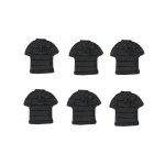 Black Sports Jersey Pack Of 6