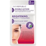 Skin Republic 2 Step Brightening Vitamin C + Collagen Face Mask Sheet