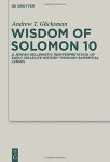 Wisdom Of Solomon 10 Deuterocanonical And Cognate Literature Studies