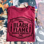 Black Flame Candle Company Logo T-Shirt